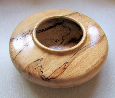 Spalted beech hollow form by Tony Flood